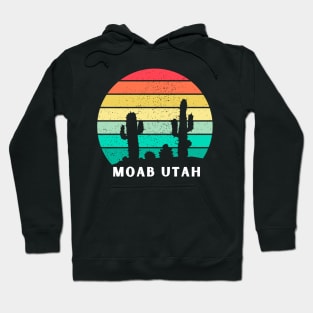 Moab Utah retro sunset Hoodie